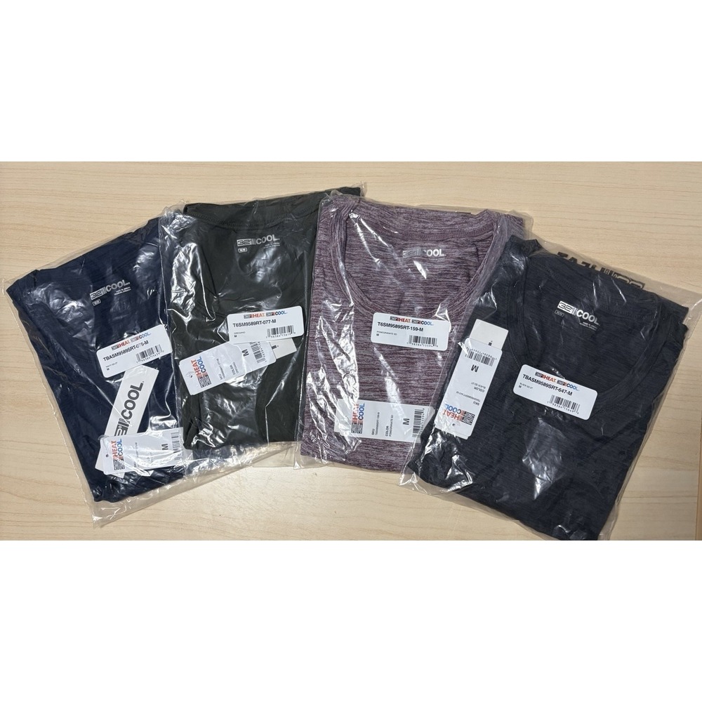 32 Degrees Heat Cool Women's Round Neck Performance Shirts Lot of 4 Medium NWT